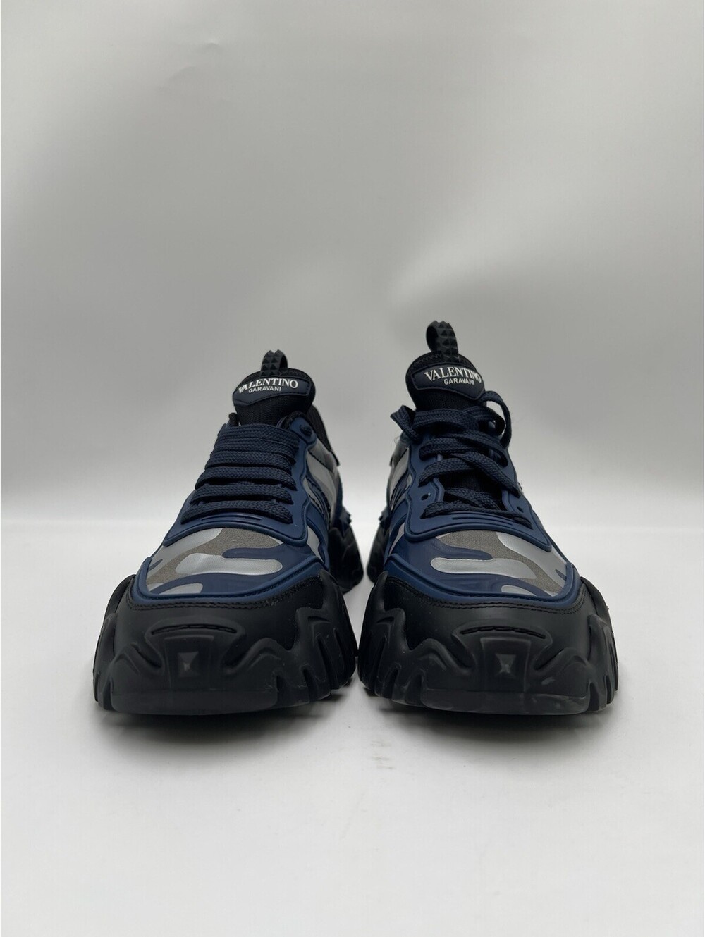 Valentino Garavani Rockrunner Plus camouflage sneakers Blue Size 38 - Picture 2 of 6